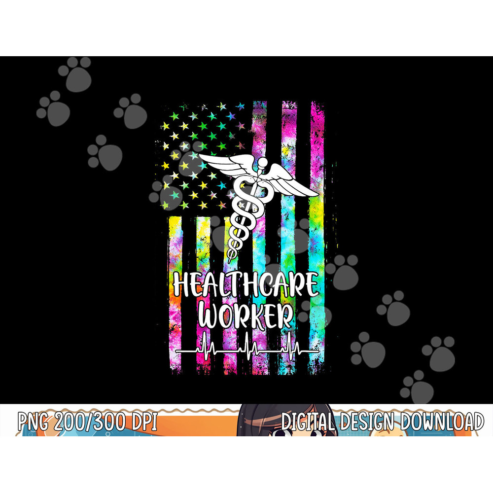 Healthcare Worker Nursing American Flag Tie Dye png, sublimation copy.jpg