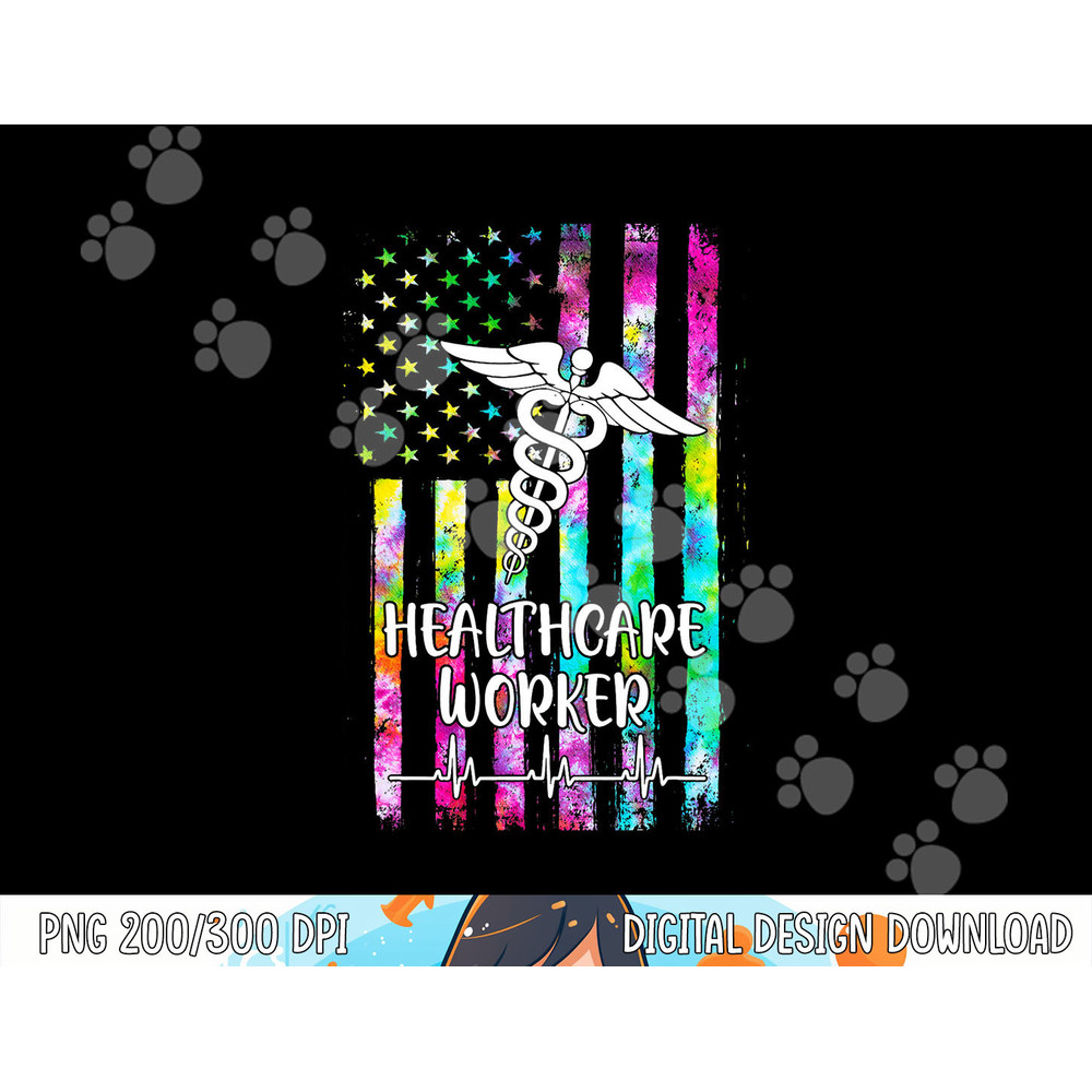 Healthcare Worker Nursing American Flag Tie Dye png, sublimation copy.jpg