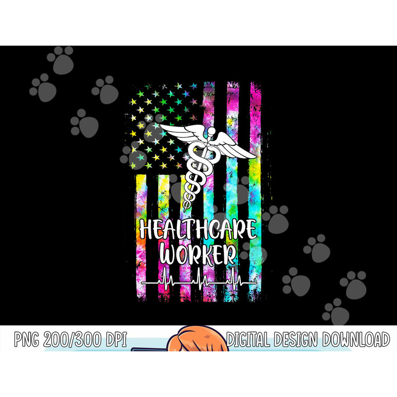 Healthcare Worker Nursing American Flag Tie Dye png, sublimation copy.jpg