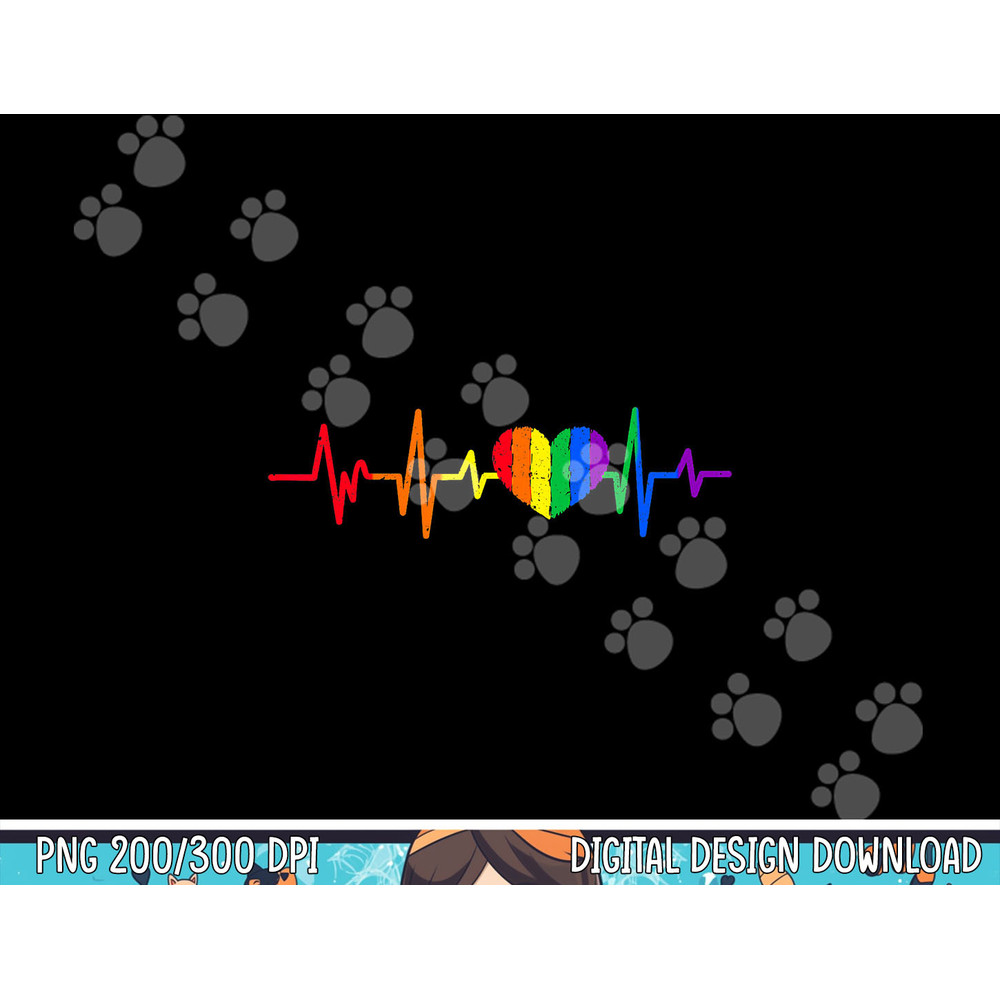 Heartbeat Rainbow Heart Gay LGBT Pride Medical Nurse Gift png, sublimation copy.jpg