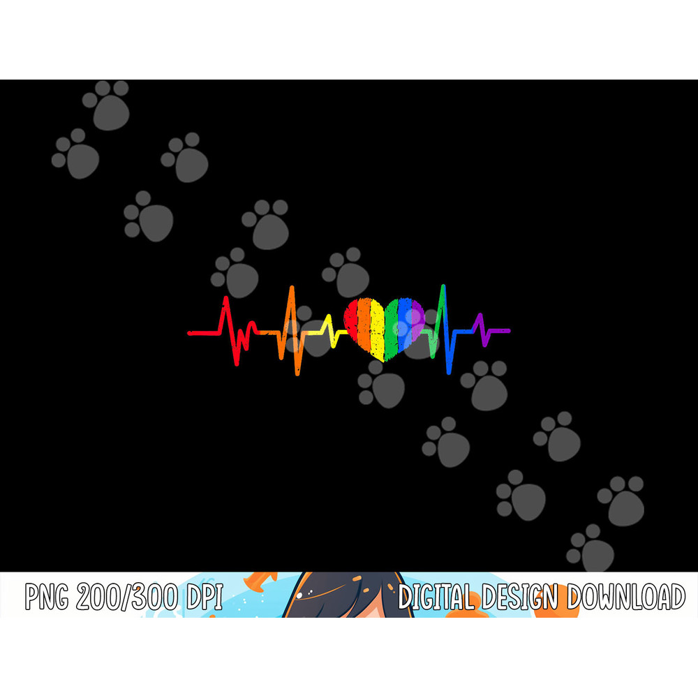 Heartbeat Rainbow Heart Gay LGBT Pride Medical Nurse Gift png, sublimation copy.jpg