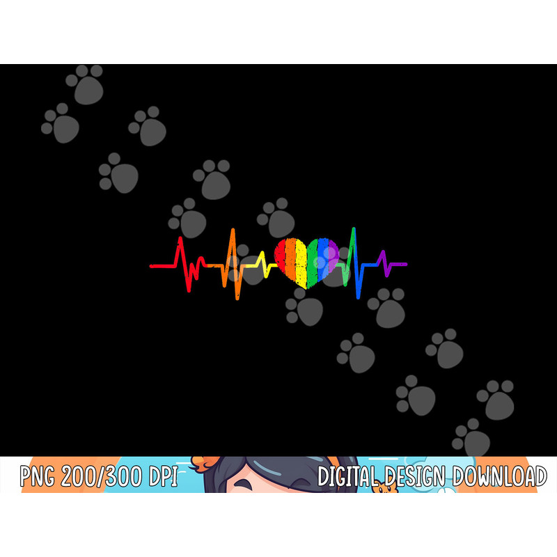 Heartbeat Rainbow Heart Gay LGBT Pride Medical Nurse Gift png, sublimation copy.jpg