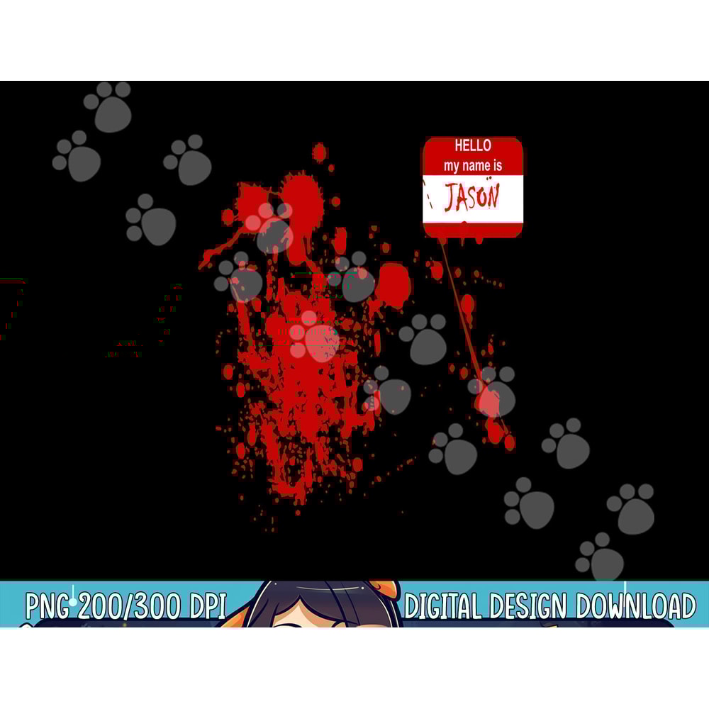 Hello My Name Is Jason-Funny Halloween Costume T Shirt png,sublimation copy.jpg