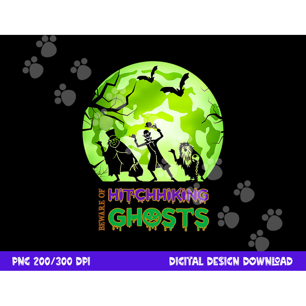 Beware Of Hitchhiking Ghosts Halloween Bat Funny png, sublimation png, sublimation copy.jpg