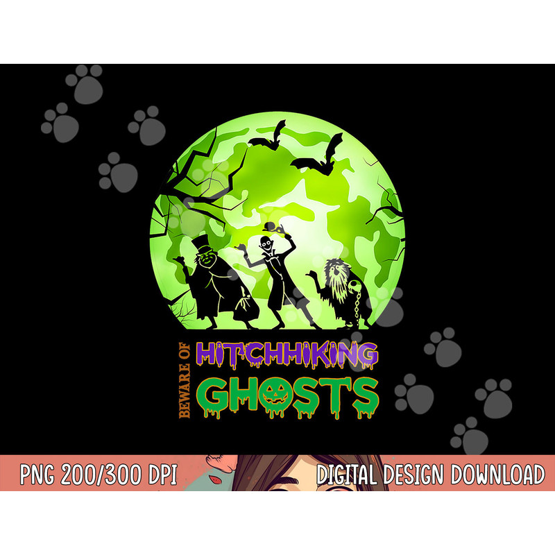 Beware Of Hitchhiking Ghosts Halloween Bat Funny png, sublimation png, sublimation copy.jpg