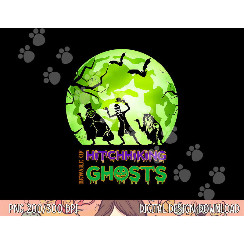 Beware Of Hitchhiking Ghosts Halloween Bat Funny png, sublimation png, sublimation copy.jpg