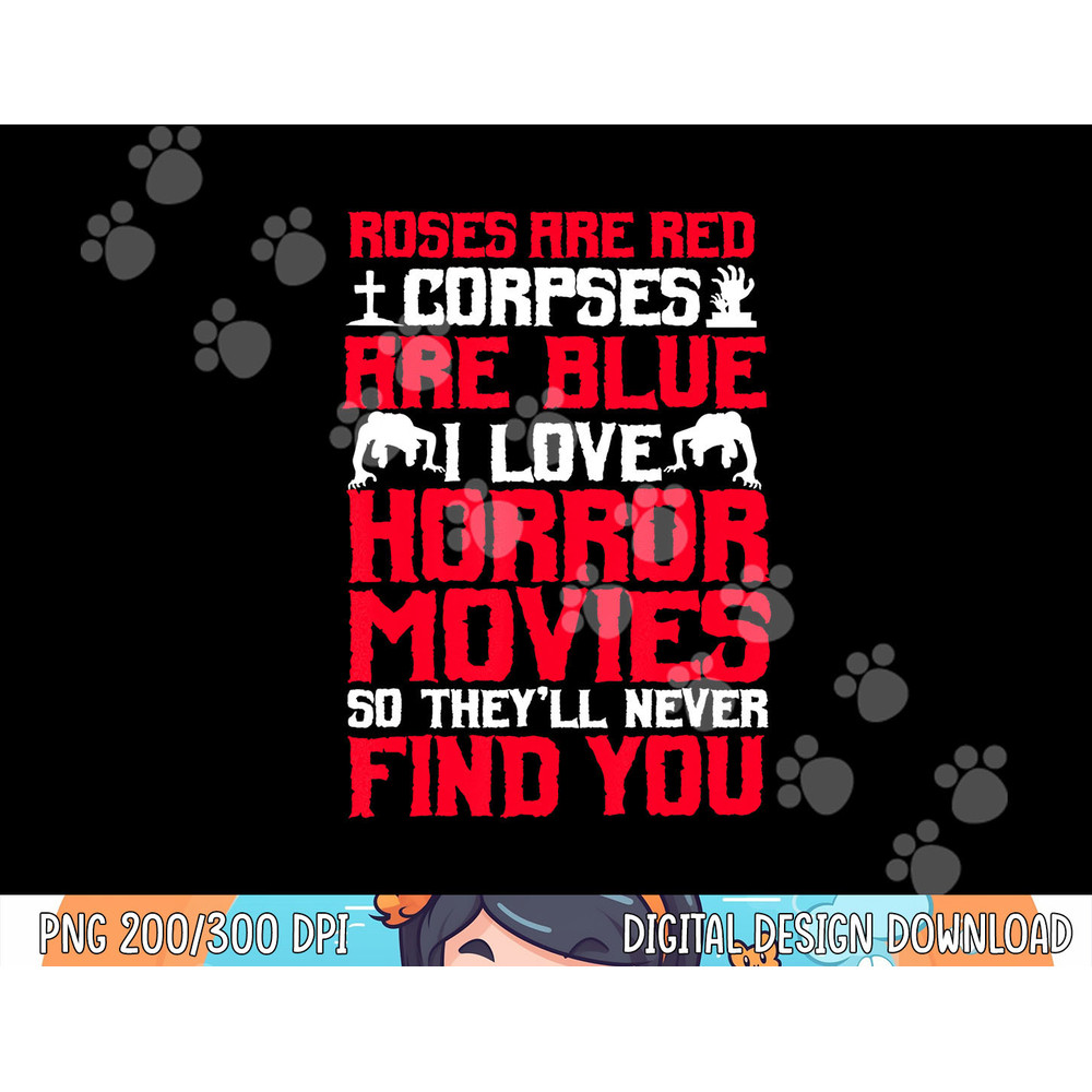 Horror Movies Thriller Halloween Fans Scary Film Lovers png,sublimation copy.jpg