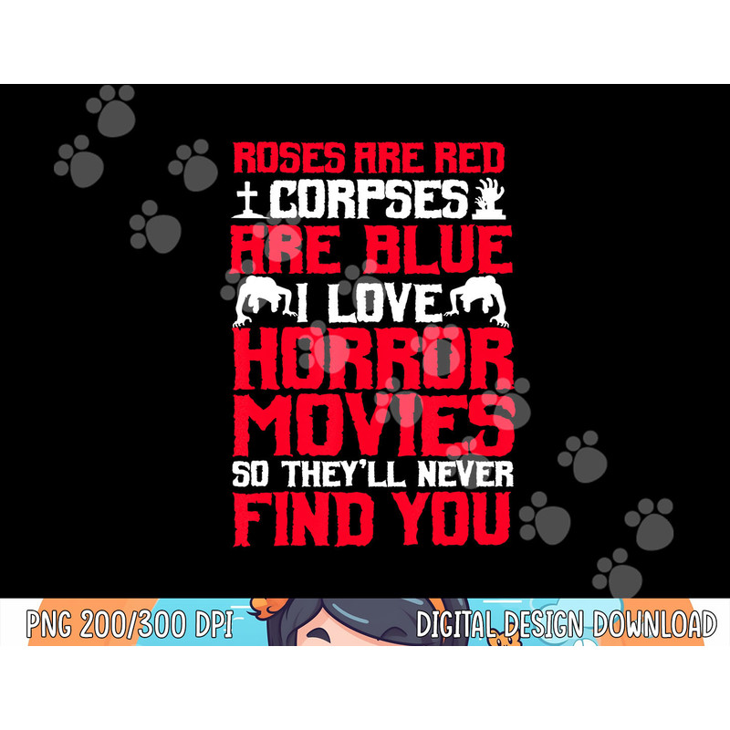 Horror Movies Thriller Halloween Fans Scary Film Lovers png,sublimation copy.jpg
