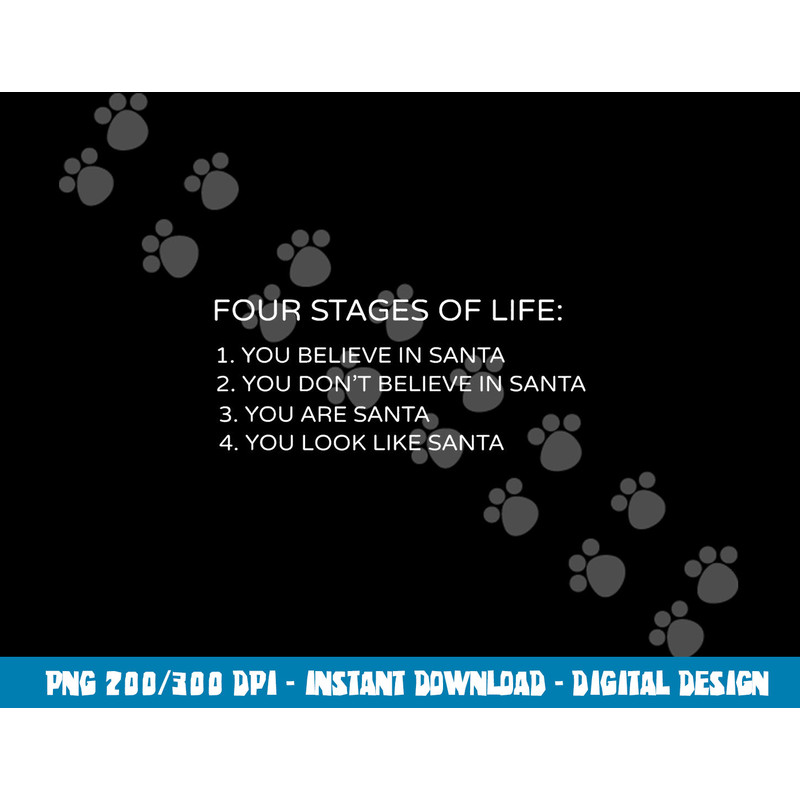 Four Stages of Life Santa Christmas Funny Gift png, sublimation copy.jpg