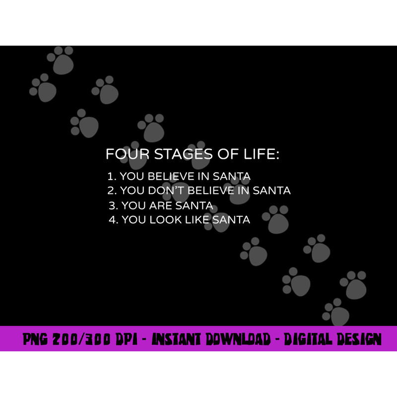 Four Stages of Life Santa Christmas Funny Gift png, sublimation copy.jpg