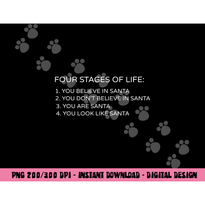 Four Stages of Life Santa Christmas Funny Gift png, sublimation copy.jpg