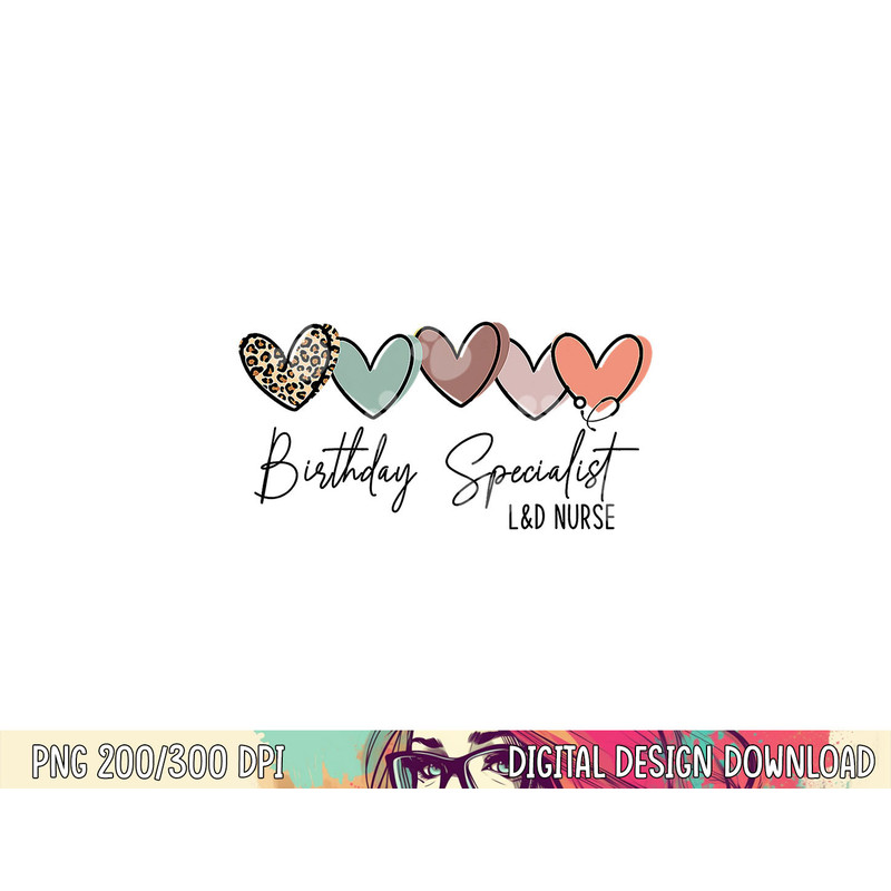 Birthday Specialist Labor and Delivery Nurse Leopard png,sublimation copy.jpg