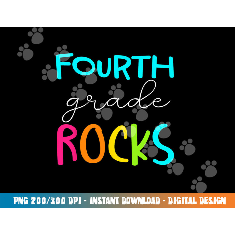 Fourth Grade Rocks Shirt Team 4th Grade Teacher png, sublimation copy.jpg