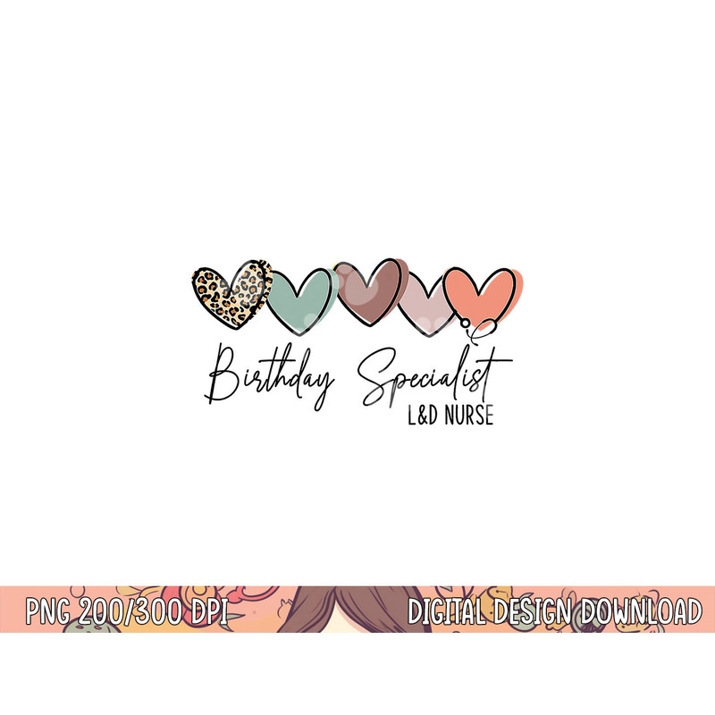 Birthday Specialist Labor and Delivery Nurse Leopard png,sublimation copy.jpg