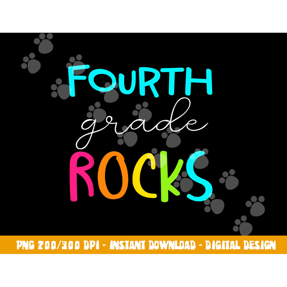 Fourth Grade Rocks Shirt Team 4th Grade Teacher png, sublimation copy.jpg