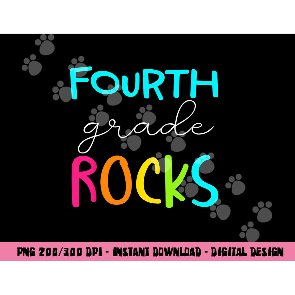 Fourth Grade Rocks Shirt Team 4th Grade Teacher png, sublimation copy.jpg