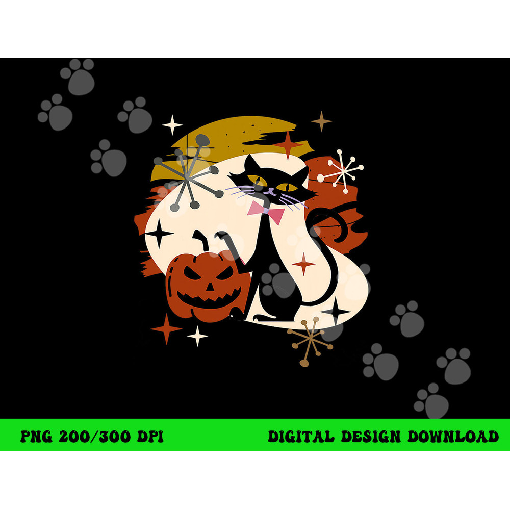 Black Cat and Pumpkin Atomic Retro Halloween png,sublimation copy.jpg
