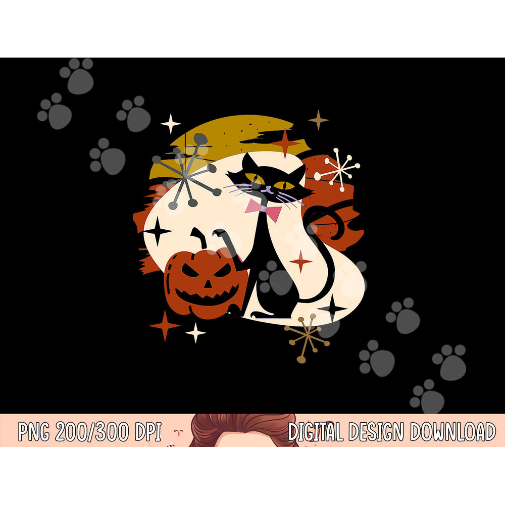 Black Cat and Pumpkin Atomic Retro Halloween png,sublimation copy.jpg
