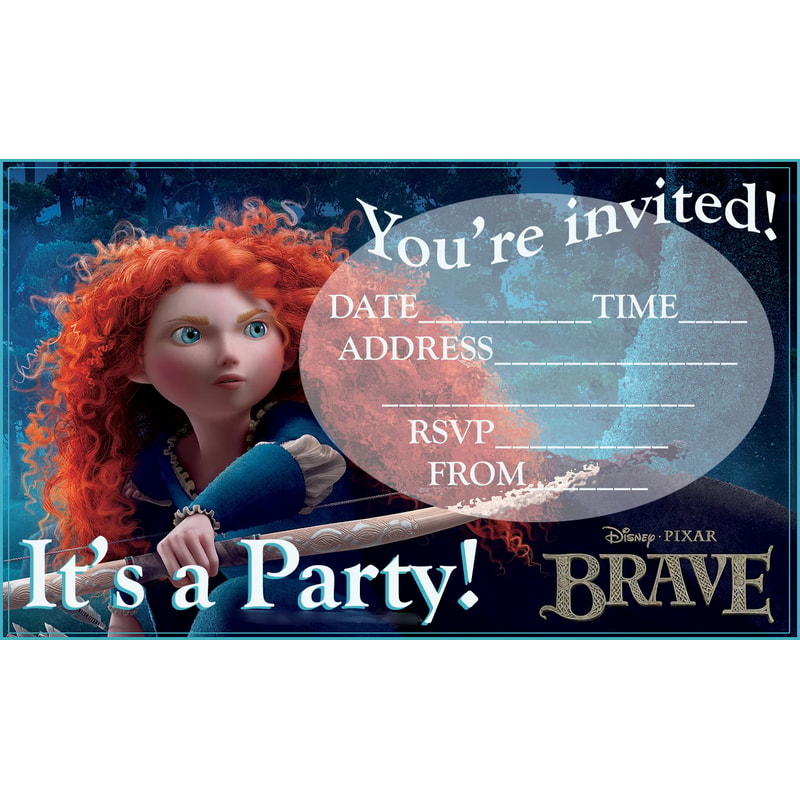 Merida Brave Invitation Frames & Invitations Brave Svg, Merida Png, Princess Svg, Pr | Inspire ...