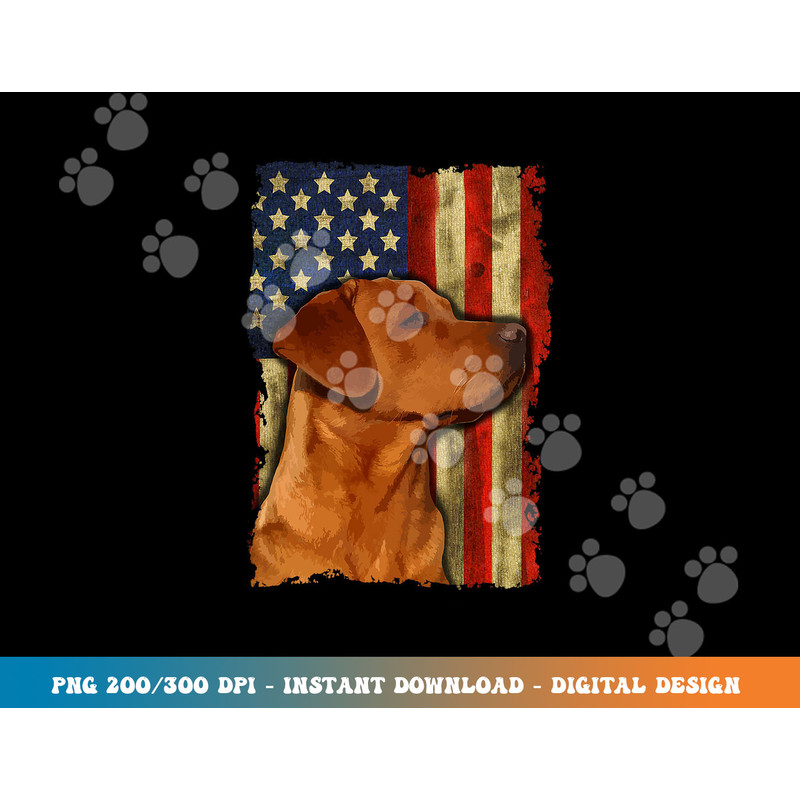 Foxred Labrador Retriever US Flag Fox Red Labrador Dog Lover  png, sublimation copy.jpg