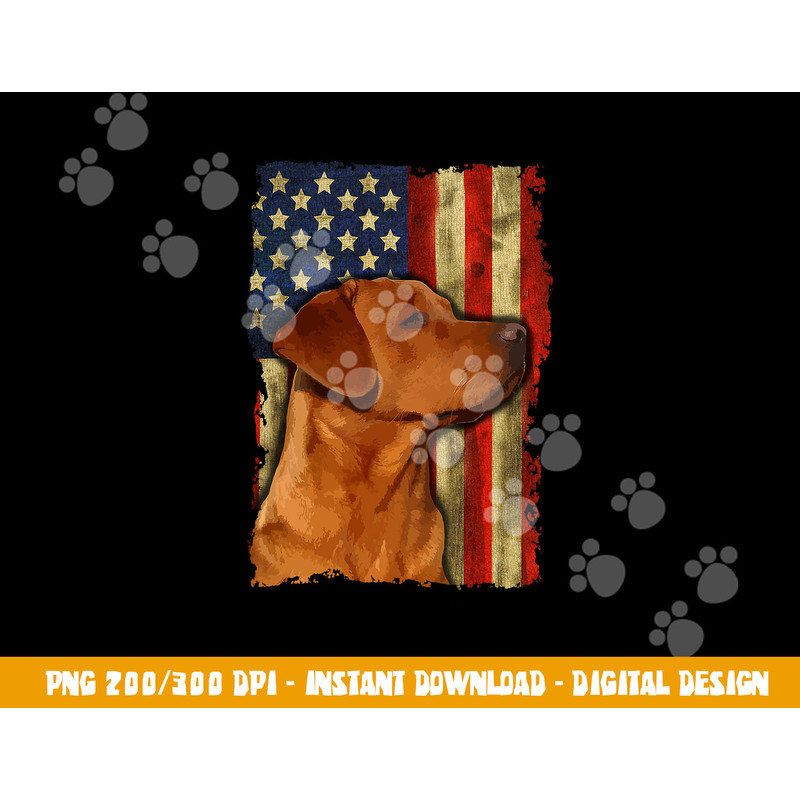 Foxred Labrador Retriever US Flag Fox Red Labrador Dog Lover png, sublimation copy.jpg