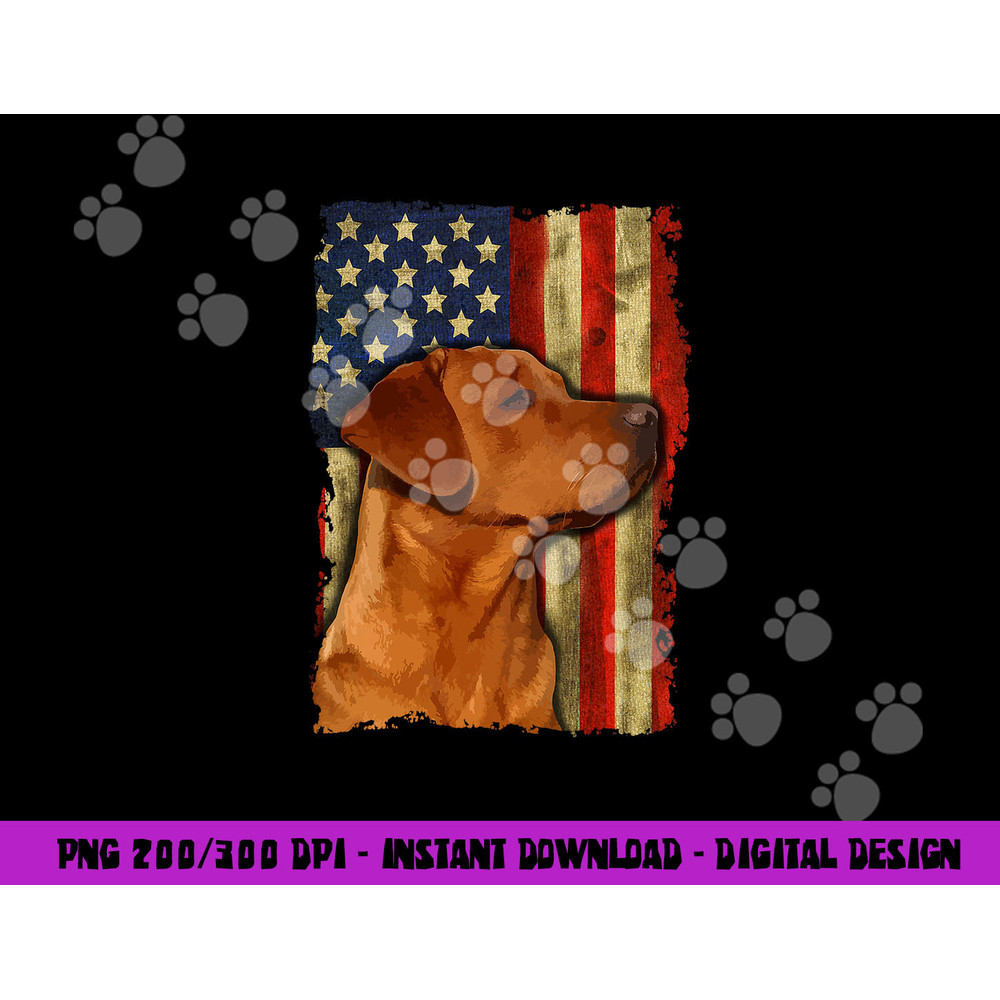 Foxred Labrador Retriever US Flag Fox Red Labrador Dog Lover png, sublimation copy.jpg