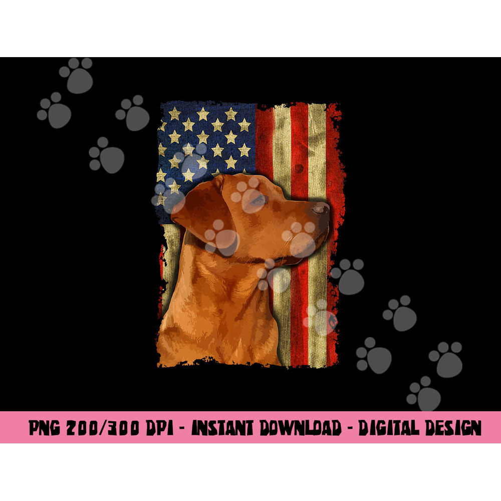 Foxred Labrador Retriever US Flag Fox Red Labrador Dog Lover png, sublimation copy.jpg