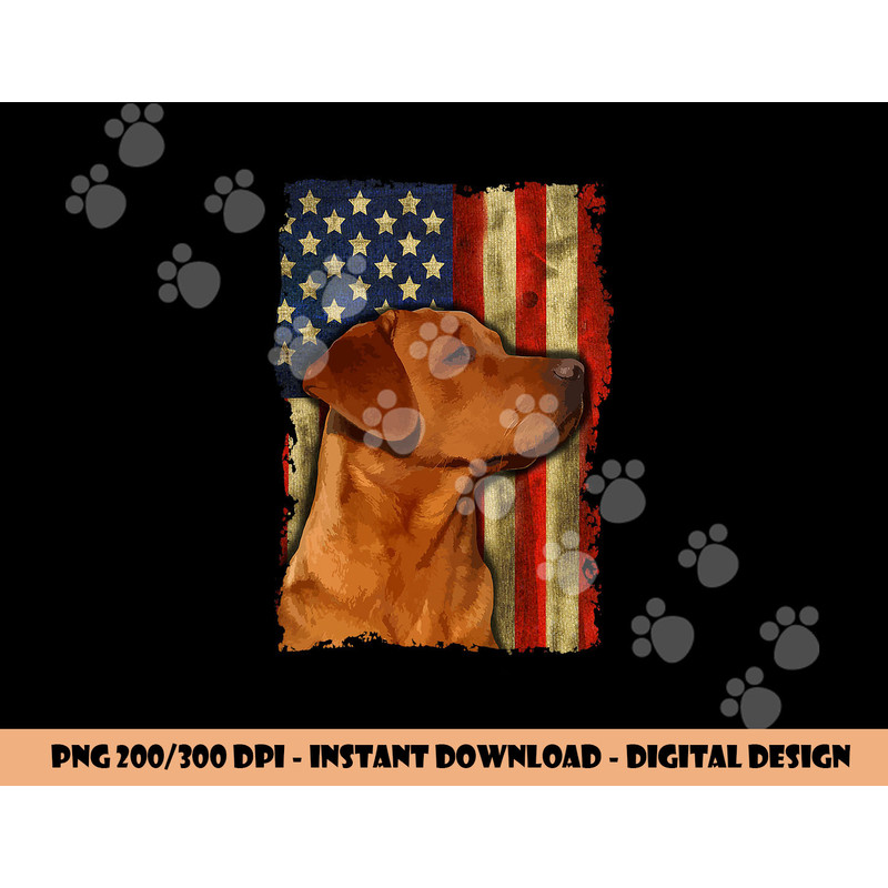 Foxred Labrador Retriever US Flag Fox Red Labrador Dog Lover png, sublimation copy.jpg