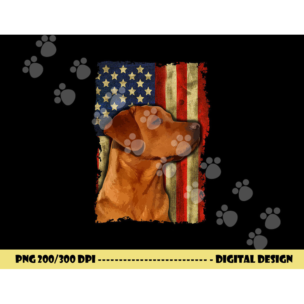 Foxred Labrador Retriever US Flag Fox Red Labrador Dog Lover png, sublimation copy.jpg