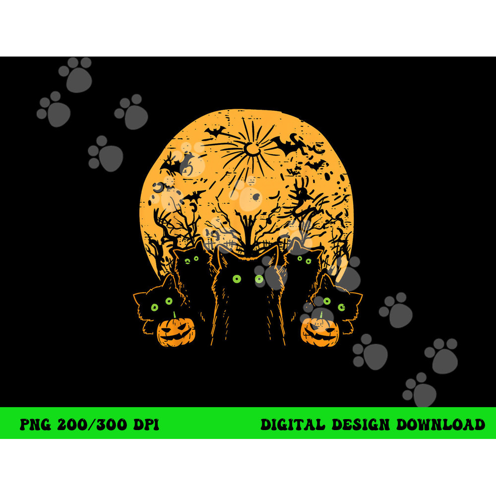 Black Cats Full Moon Halloween Animal Pet Men Women Kids png,sublimation copy.jpg