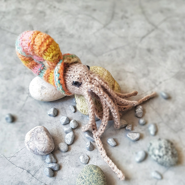 Ammonite knitting pattern, shell, knitting toy, sea animal, rare ancient knitted animal, sea world, how to make DIY8.jpg