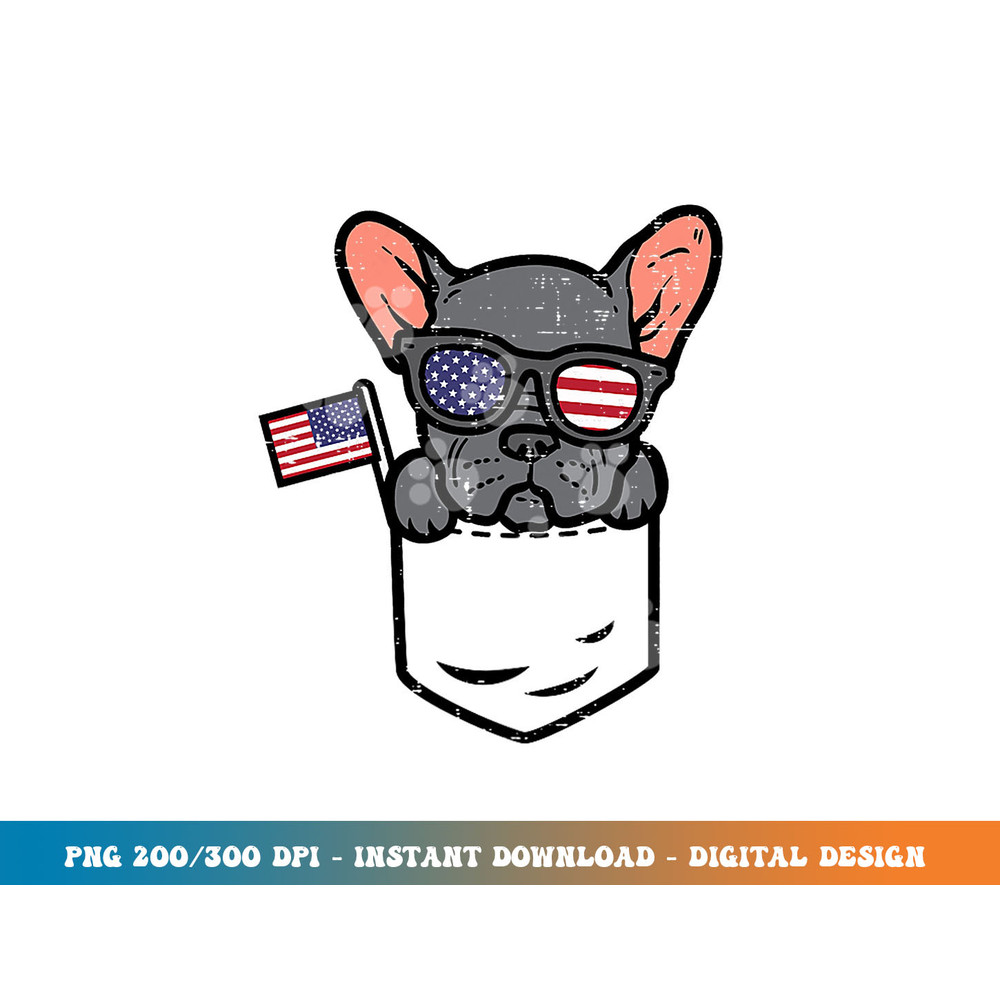 French Bulldog Pocket Frenchie American USA 4th Of July Dog  png, sublimation copy.jpg