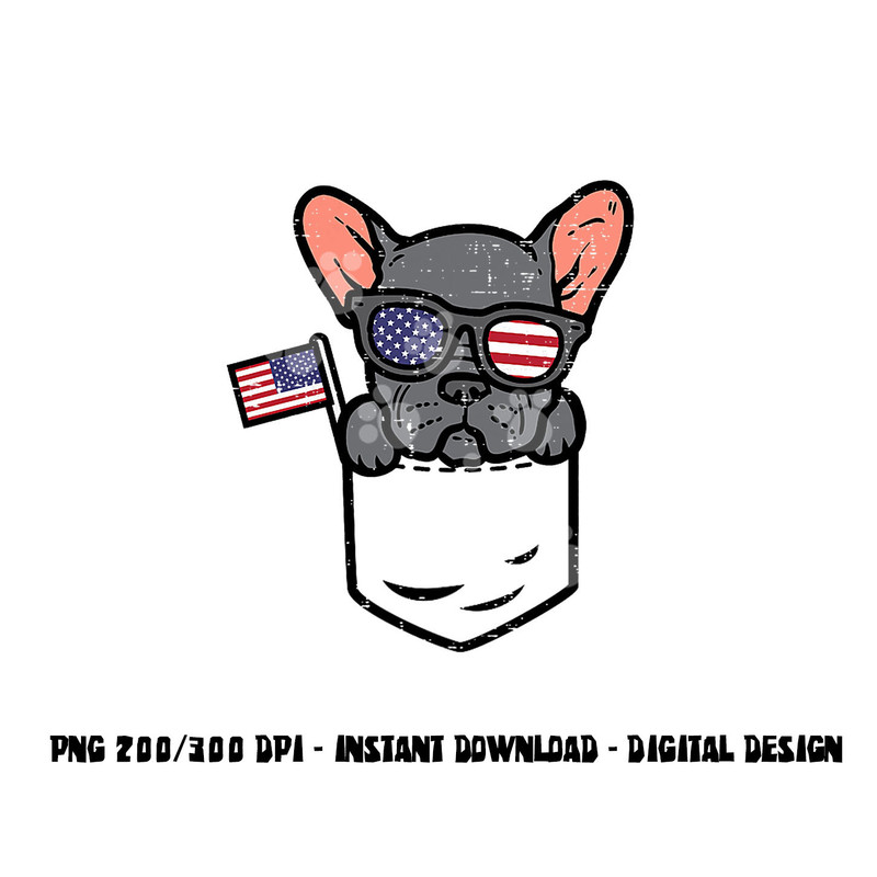 French Bulldog Pocket Frenchie American USA 4th Of July Dog png, sublimation copy.jpg