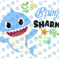 baby shark svg, cricut cut files, shark family doo doo doo vector eps, silhouette dxf, design for tsvg , clothes, baby s