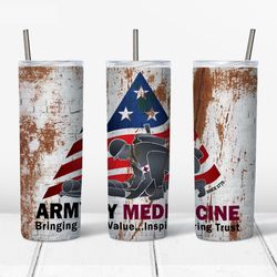army-medecine design 20oz / 30oz tumbler png, full tumbler wrap ,army-medecine tumbler wrap,png file instant download