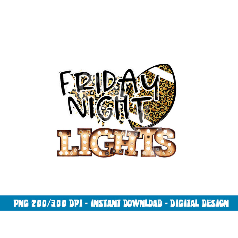 Friday Night Lights Retro Football Bulb Cheetah Leopard png, sublimation copy.jpg