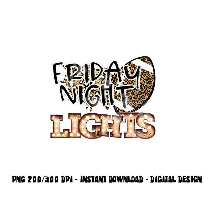 Friday Night Lights Retro Football Bulb Cheetah Leopard png, sublimation copy.jpg