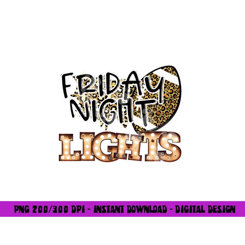 Friday Night Lights Retro Football Bulb Cheetah Leopard png, sublimation copy.jpg