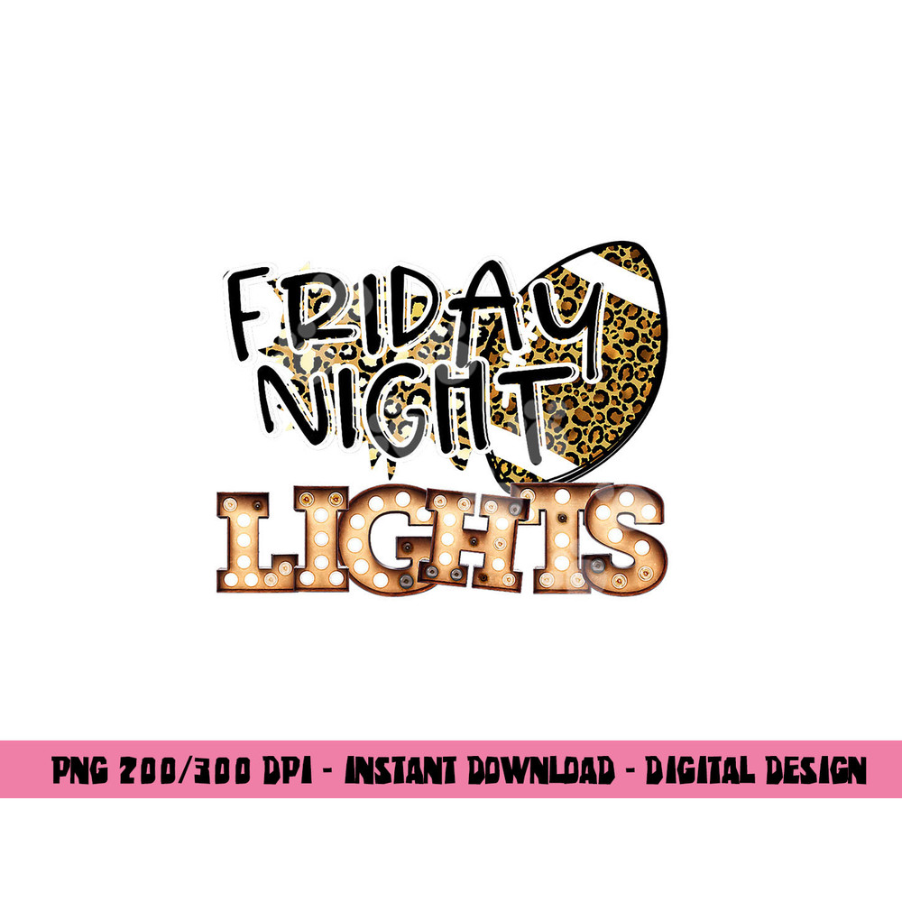 Friday Night Lights Retro Football Bulb Cheetah Leopard png, sublimation copy.jpg