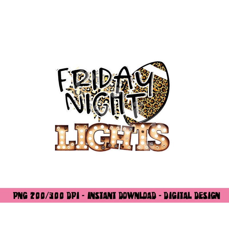 Friday Night Lights Retro Football Bulb Cheetah Leopard png, sublimation copy.jpg