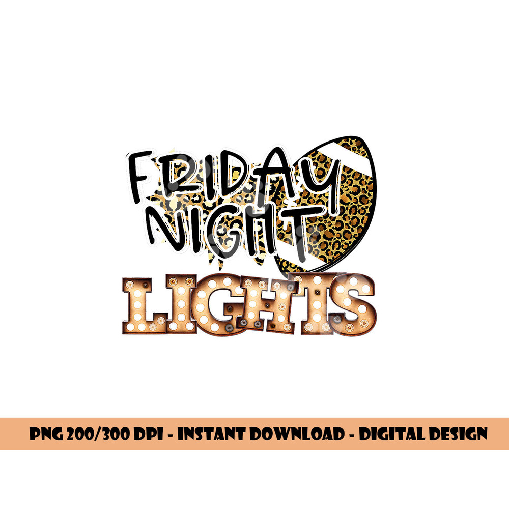 Friday Night Lights Retro Football Bulb Cheetah Leopard png, sublimation copy.jpg