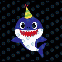 daddy shark birthday svg, cricut cut files, shark family doo doo doo vector eps, silhouette dxf, design for tsvg , cloth