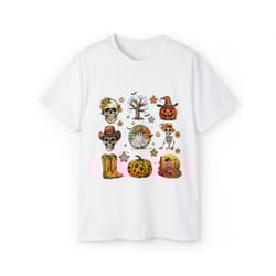 western halloween shirt, halloween shirt, halloween doodles shirt, western, halloween
