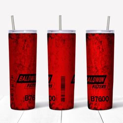 baldwin filters design 20oz / 30oz tumbler png, full tumbler wrap ,baldwin tumbler wrap,png file instant download