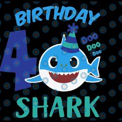 shark 4th birthday svg, boy birthday shark svg dxf eps, boy fourth birthday clipart, four year old, baby, shark,4th birt
