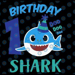 shark 1st birthday svg, boy birthday shark svg dxf eps, boy first birthday clipart, one year old, baby, shark, 1st birth