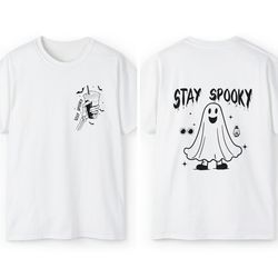 stay spooky shirt, skeleton hand shirt, skeleton shirt, spooky season shirt, halloween shirt