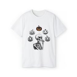 skeleton meditation shirt, funny skeleton shirt, meditating skeleton shirt, spooky skeleton skull shirt