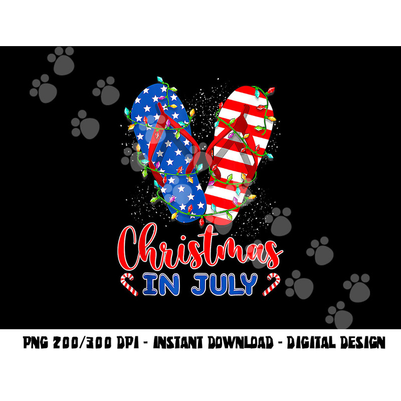 Funny American Flag Flip Flops Xmas Lights Christmas In July png, sublimation copy.jpg