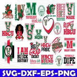 bundle 25 files mississippi valley state football team svg, mississippi valley state svg, hbcu team svg, mega bundle, de
